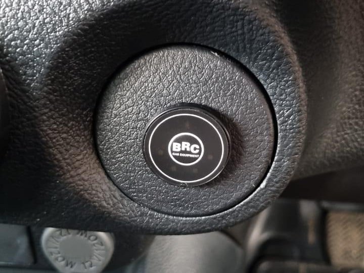 BRC fuel switch button on a car dashboard